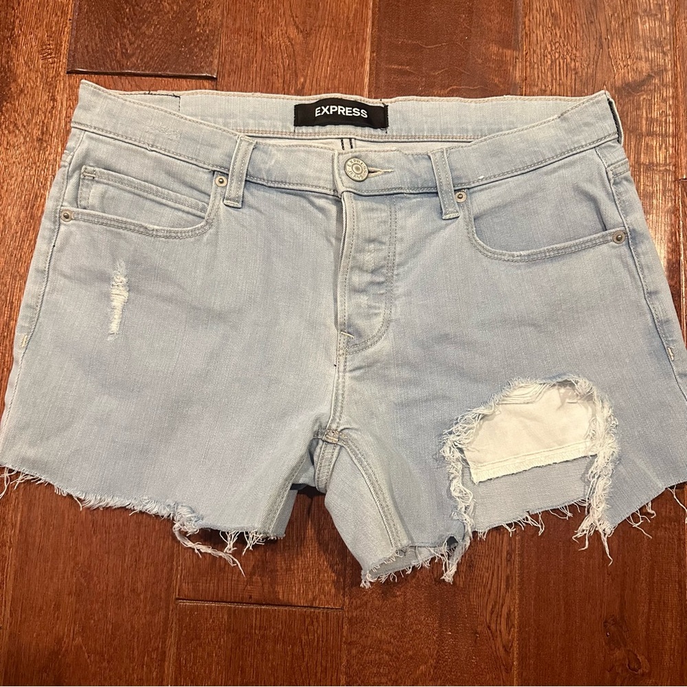 Express Cut Off Boyfriend Jeans